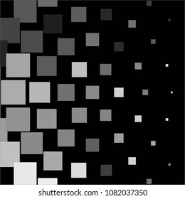 Squared monochrome vector background. Abstract halftone illustration pattern. Vintage texture
