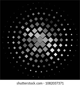 Squared monochrome vector background. Abstract halftone illustration pattern. Vintage texture
