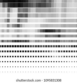 Squared monochrome vector background. Abstract halftone illustration pattern. Vintage texture
