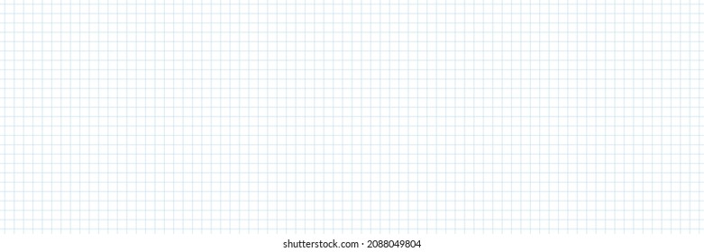 Squared notebook seamless pattern. Blue grid texture. School notebook for mathematics. Grid paper sheet. Vector illustration on white background.