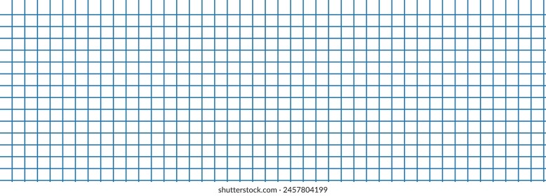  Squared notebook seamless pattern. Grey grid texture. School notebook for mathematics. Grid paper sheet. Vector illustration on white background.