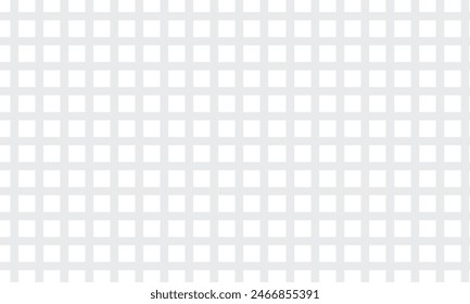 Squared notebook seamless pattern. Grey grid texture. School notebook for mathematics. Grid paper sheet.  isolated on white background.  Vector illustration . EPS 10