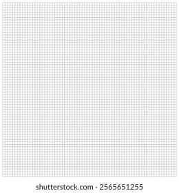 Squared notebook seamless pattern. square graph line page, mockup empty squared Grey grid texture. School notebook for mathematics. Grid paper sheet. isolated on white background. Vector illustration.