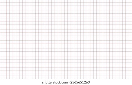 Squared notebook seamless pattern. square graph line page, mockup empty squared Grey grid texture. School notebook for mathematics. Grid paper sheet. isolated on white background. Vector illustration.