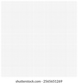 Squared notebook seamless pattern. square graph line page, mockup empty squared Grey grid texture. School notebook for mathematics. Grid paper sheet. isolated on white background. Vector illustration.