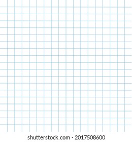squared notepad page. Template for a notebook for mathematics. Versatile design. Vector illustration