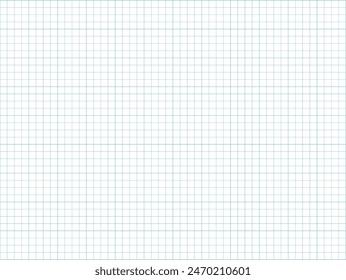 Squared paper seamless pattern for school notebook. Millimeter graph paper grid. Graph 4x4 per inch. Notebook for writing hieroglyphs. Editable stroke. Vector illustration on white background