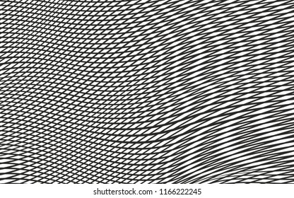 squared pattern wavy lines monochrome halftone black and white stripes horizontal vertical diagonal desiogn vector background