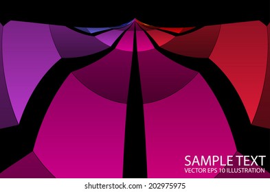 Squared vector abstract background illustration - Abstract squared rainbow color vector  template