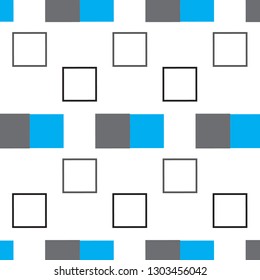 Squares Abstract background. Geometrical simple vector on white background.