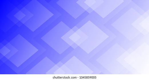 Squares abstract blue and white background. Vector illustration.