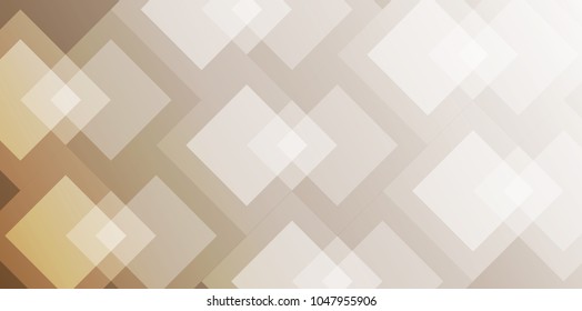 squares abstract brown and white color background. Vector illustration.