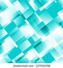 Squares abstract Cyan background. Vector illustration.