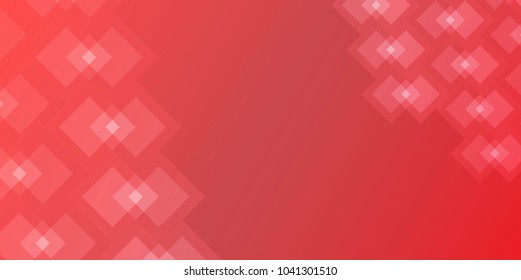 Squares Abstract Red Background. Vector illustration.