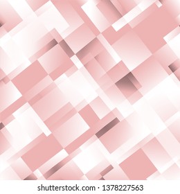 Squares abstract rose brown background. Vector illustration.