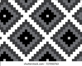 Squares arranged in rhombus vector pattern, pattern with diagonal lines. Abstract geometric background.