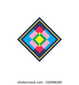 Squares art logo vector design