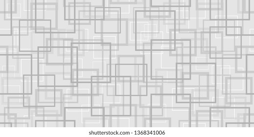 Squares. Background of the frame. Square frames. Seamless background. Scattered squares. Vector graphics