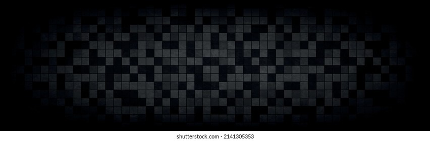 Squares black mesh carbon dark carbon fiber - Vector illustration