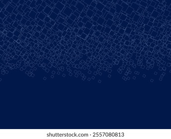 Squares blue technology pattern. Vector illustration