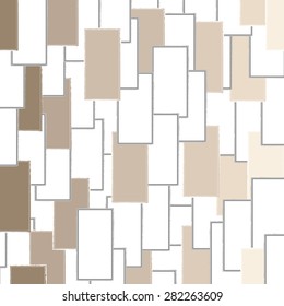 Squares brown and white.