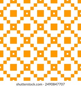 Squares, checks, crosses seamless pattern. Geometric background. Folk wallpaper. Geometrical ornate. Tribal motif. Ethnic ornament. Textile print, abstract illustration. Ethnical image. Vector artwork