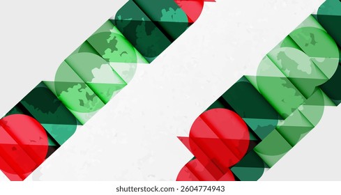 Squares, circles and triangles and grainy noisy texture. Vector Illustration For Wallpaper, Banner, Background, Card, Book Illustration, landing page