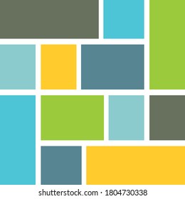 Squares color background vector design