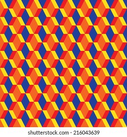 Squares connected abstract Pattern 