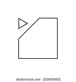 squares with cut corners and directions