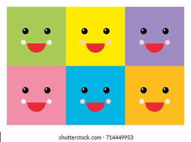 Squares Cute Emojis