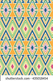 squares and diamonds abstract decorative geometric seamless print pattern vector illustration