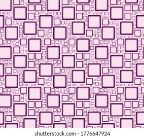 Squares of different sizes on a purple background
