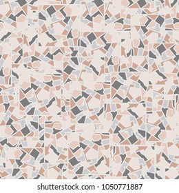 The squares are divided into multi-colored areas and arranged in random order. Unique camouflage for fashionable things.