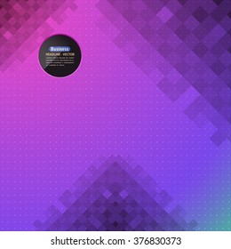 Squares Elements Abstract Low Poly Style Background Template