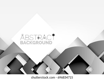 Cuadra el objeto geométrico en el espacio 3d claro, fondo abstracto vectorial