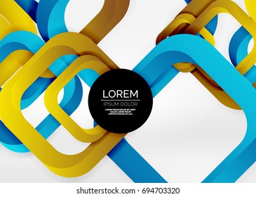 Cuadraba formas geométricas en un espacio 3d de color gris claro. Fondo abstracto vectorial