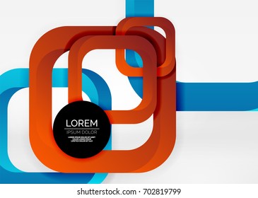 Cuadraba formas geométricas en un espacio 3d de color gris claro. Fondo abstracto vectorial