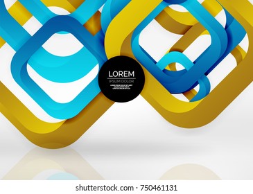 Cuadraba formas geométricas en un espacio 3d de color gris claro. Fondo abstracto vectorial