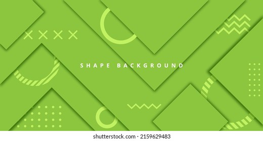 cuadrados con formas geométricas sobre fondo verde claro, se pueden usar para proyectos comerciales, presentaciones, banners