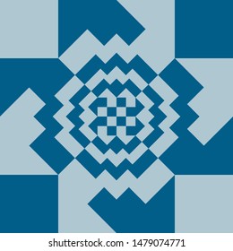 Squares and Geometric Shapes Pattern