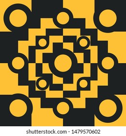 Squares and Geometric Shapes Pattern