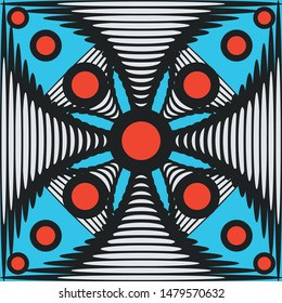 Squares and Geometric Shapes Pattern