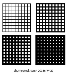 Squares grid, mesh grating, trellis vector