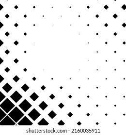 Squares halftone geometric background pattern and texture vector illustration