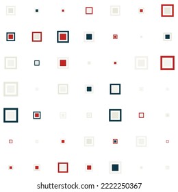 Squares halftone random pattern background. Vector illustration.