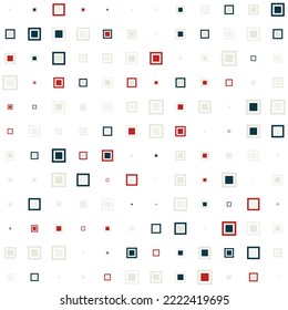 Squares halftone random pattern background. Vector illustration.