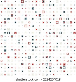 Squares halftone random pattern background. Vector illustration.