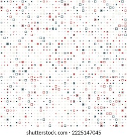 Squares halftone random pattern background. Vector illustration.