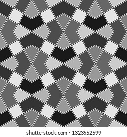 Squares, kites, polygons background.Figures backdrop.Digital paper, textile print, web design, abstract. Geometric ornament. Grid wallpaper.Seamless pattern.Geometrical motif. Vector artwork
